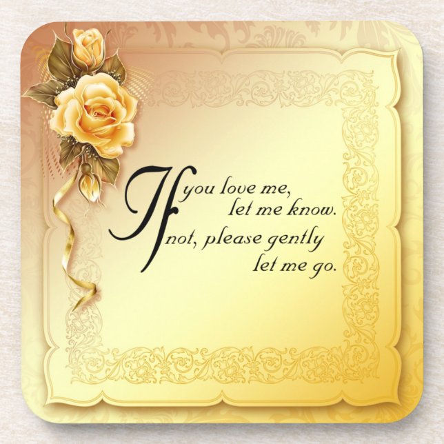 If Plastic coasters/cork back - set of 6 Drink Coaster (Front)