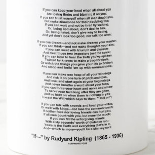 If Poem By Rudyard Kipling (Inspirational Poem) Coffee Mug