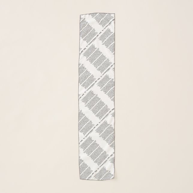 If- Poem by Rudyard Kipling (No Kipling Picture) Scarf (Front)