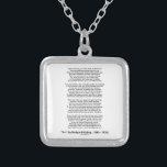 If- Poem by Rudyard Kipling (No Kipling Picture) Silver Plated Necklace<br><div class="desc">Showcase your grown-up attitude toward growing up in life with any of these gifts featuring the inspirational and motivational poem by Nobel Laureate Rudyard Kipling with Kipling's infamous "If-" poem.</div>