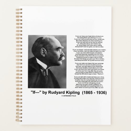 If  Poem By Rudyard Kipling Planner