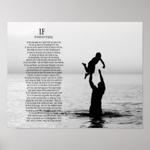 If Poem by Rudyard Kipling Poster