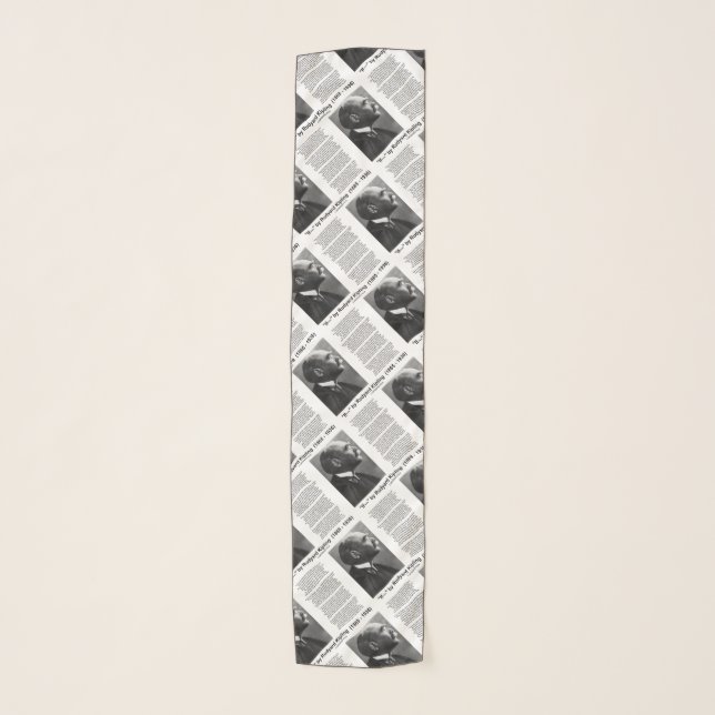 "If— " Poem By Rudyard Kipling Scarf (Front)