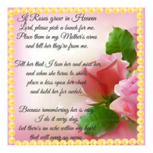 If Roses Grow in Heaven, Pick a Bunch For Me