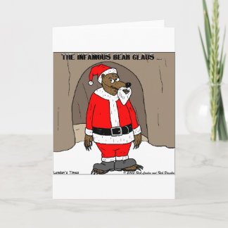 If Santa Clause The Bear Fun Christmas Gifts Tees Holiday Card