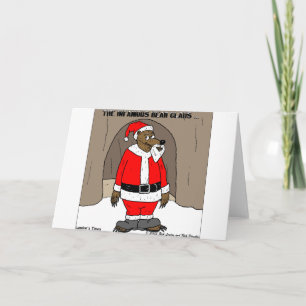 If Santa Clause The Bear Fun Christmas Gifts Tees Holiday Card