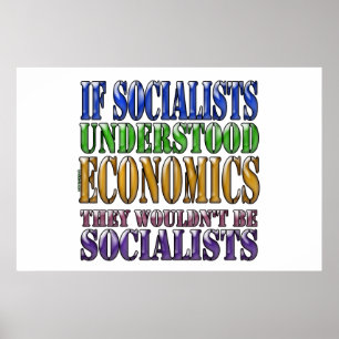 If socialists understood economics... poster
