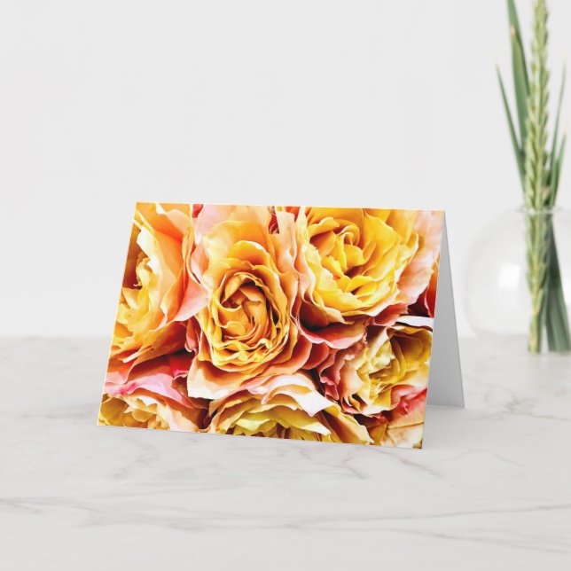 If Sunsets Were Roses <Blank Note Card> Thank You Card (Front)