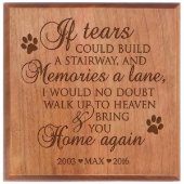 If Tears Built a Stairway Small Cherry Pet Urn (Front)