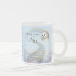 If Tears Could Build a Stairway Pet Memorial Frosted Glass Coffee Mug
