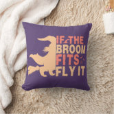 Goth Throw Pillow - Halloween Cushion - Thick Thighs Spooky Vibes