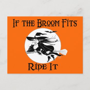 If The Broom Fits Postcards by Method77 at Zazzle