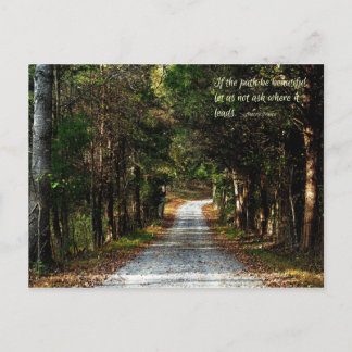 If the path be beautiful... postcard