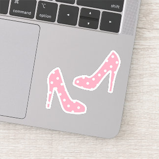 If the Shoe Fits Pink Sticker