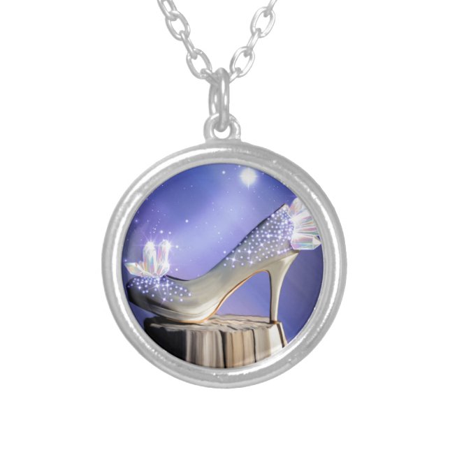 If The Shoe Fits Silver Plated Necklace (Front)