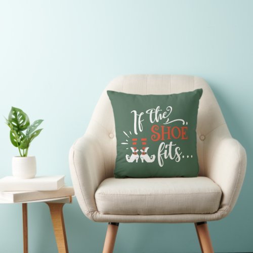 If The Show Fits Witch Green Halloween Throw Pillow