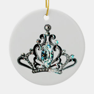"If the Tiara Fits, Wear It! Ceramic Ornament