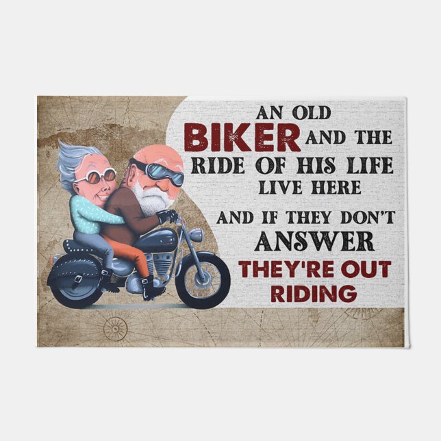 If They Don't Answer They're Out Riding Doormat (Front)