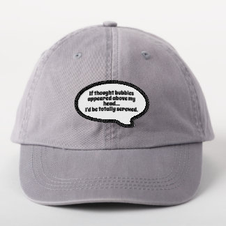 If Thought Bubbles Appeared Funny Iron On Patch
