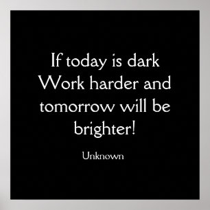 If Today Is Dark Poster