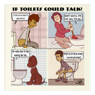 If Toilets Could Talk Acrylic Print