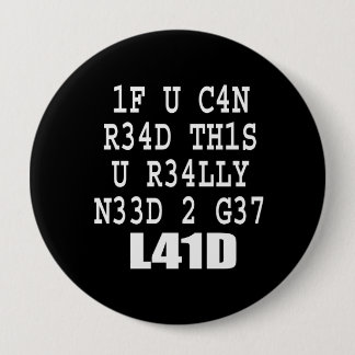 IF U CAN READ THIS PINBACK BUTTON