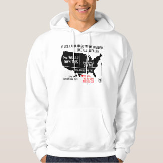 If U.S. Land Mass Were Divided Like U.S. Wealth Hoodie