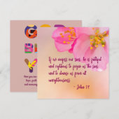 If We Confess Christian Floral Inspirational (Front/Back)