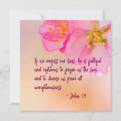 If We Confess Christian Floral Inspirational (Front)