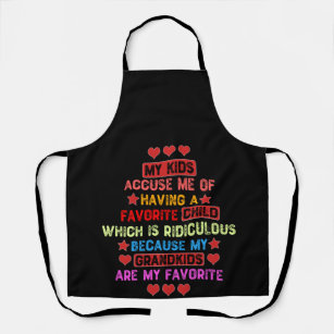 If we get in trouble it's my grandma's fault apron