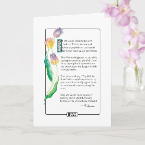 If We Would Learn To Believe greeting card