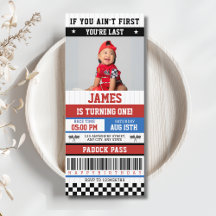 If you ain't first you're last Racing 1st Birthday