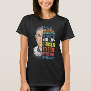 If You Are Neutral In Situations Of Injustice Noto T-Shirt