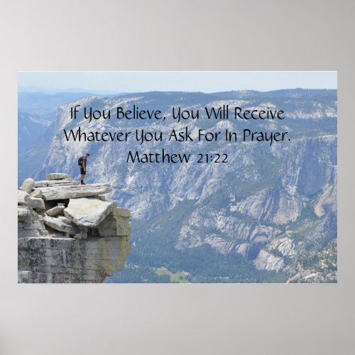 If You Believe Matthew 2122 Prophetic Anointed Poster
