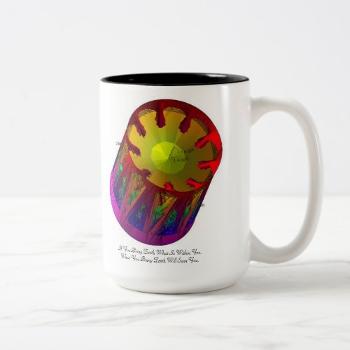 If you bring forth what is within you Two_Tone coffee mug