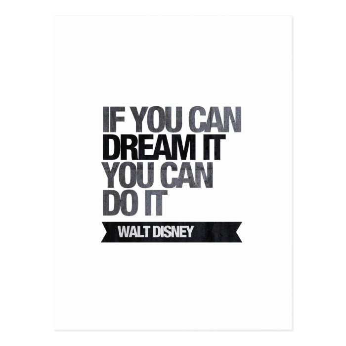 If you can dream it you can do it postcards