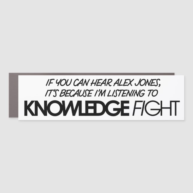 If You Can Hear Alex Jones Car Magnet (Front)