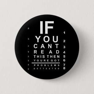 If you can read this eye test chart - Dark Button