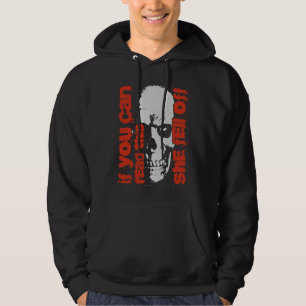 If You Can Read This She Fell Off Funny Biker Moto Hoodie