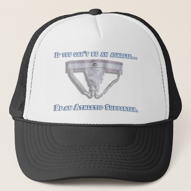 If you can't be an athlete... trucker hat (Front)