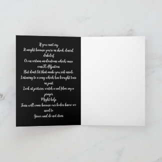 If You Can't Cry Card