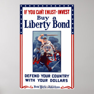 If You Can't Enlist - Invest Poster