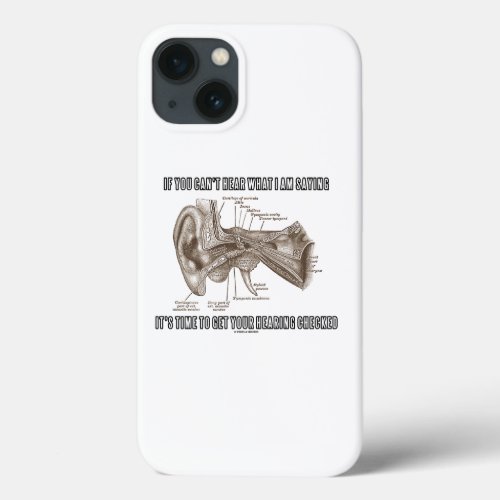 If You Cant Hear What I Am Saying Hearing Ear iPhone 13 Case