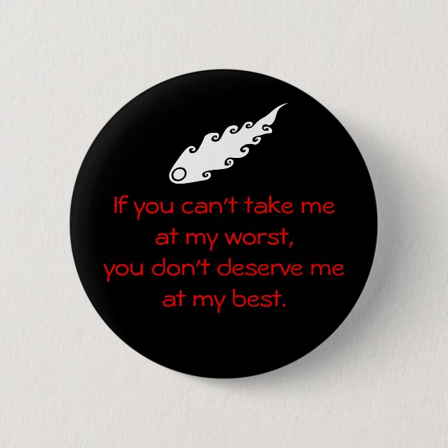 if you can't.. pinback button (Front)