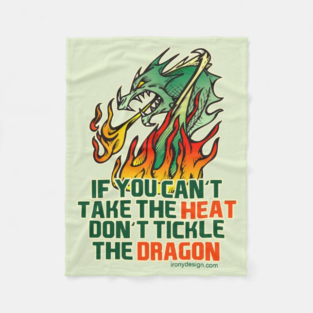If You Can't Take The Heat Fleece Blanket (Front)