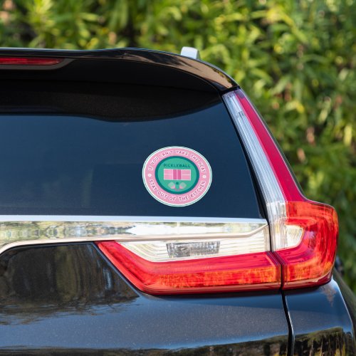 If you cant take the heat _ pink and mint 6 inch sticker