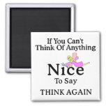 If You Can&#39;t Think Of Anything Nice To Say, Fairy Magnet at Zazzle