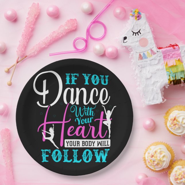 If You Dance With Your Heart Paper Plates (Party)