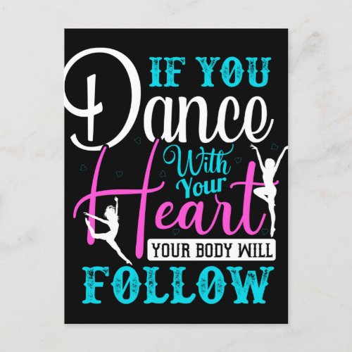 If You Dance With Your Heart Postcard