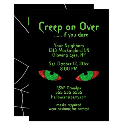 If you Dare Halloween Party Invitations